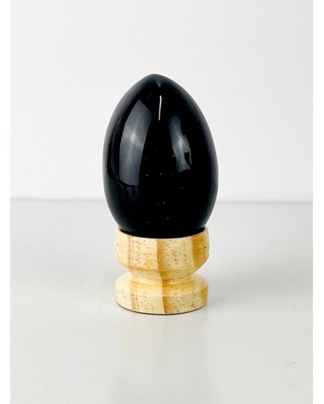 Ovo Obsidiana Preta Yoni Egg 84 a 106 gramas aprox.