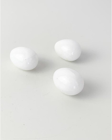 Ovo Pedra Quartzo Branco 18 a 20 gramas