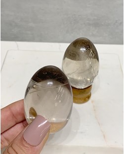 Ovo Quartzo Fumê Yoni Egg 105 a 108 gramas aprox.