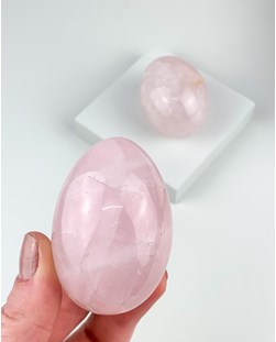 Ovo Quartzo rosa Yoni Egg 105 a 110 gramas aprox.
