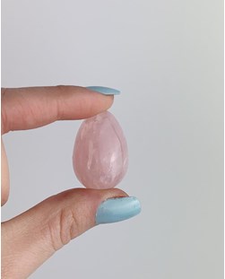 Ovo Quartzo rosa Yoni Egg 23 a 28 gramas aprox.