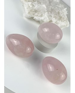 Ovo Quartzo rosa Yoni Egg 92 a 105 gramas aprox.