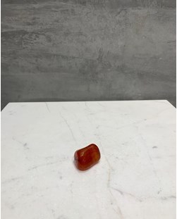 Pedra Ágata Vermelha Rolada Tingida 11 a 14 gramas