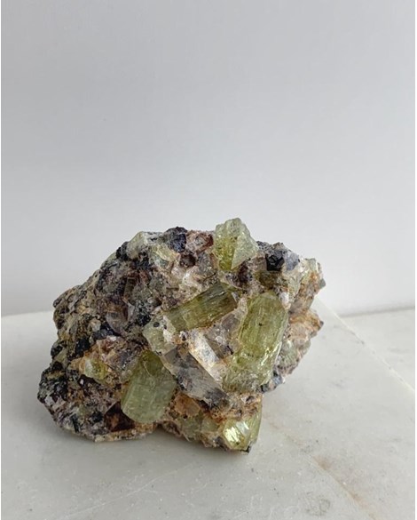 Pedra Apatita Verde Bruta 320g