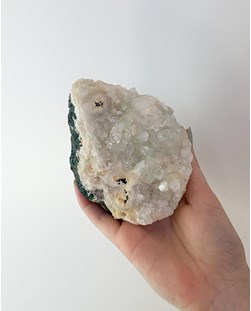 Pedra Apofilita coleção Heulandita India 587 gramas