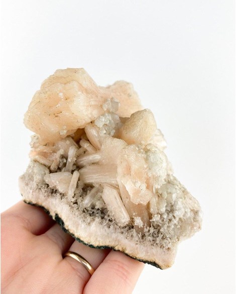 Pedra Apofilita com Heulandita na Matriz Bruta 312 gramas