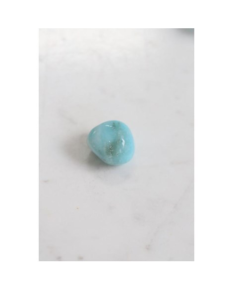 Pedra Aragonita Azul Rolada 12 a 15 gramas