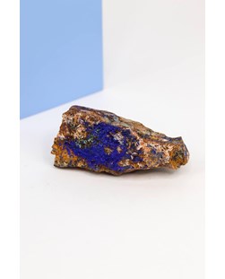 Pedra Azurita Bruta na Matriz 127 gramas