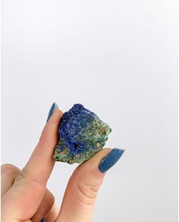 Pedra Azurita com malaquita 25 a 29 gramas