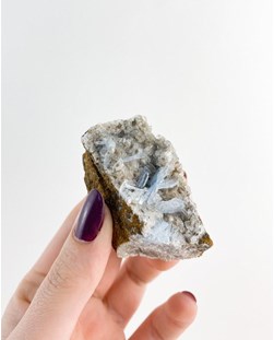 Pedra Barita Azul Bruta Coleção 68 gramas