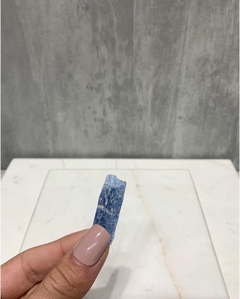 Pedra Bastão Cianita azul bruta pacote com seis unidades