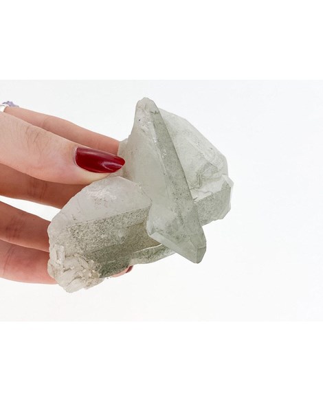 Pedra Bruta Quartzo com Clorita Fantasma 125 gramas