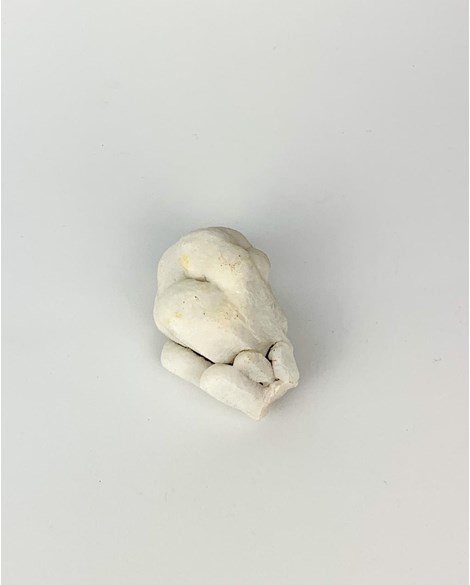 Pedra Calcedônia Branca Bruta 88 gramas