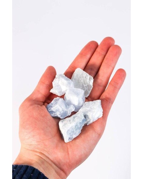 Pedra Calcita Azul bruta 15 a 29 gramas