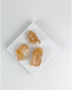 Pedra Calcita Citrino Bruta 18 a 25 gramas