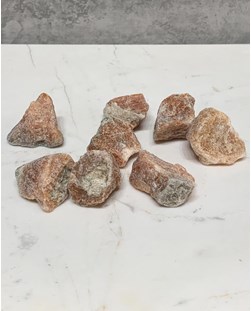 Pedra Calcita Laranja bruta 27 a 35 gramas