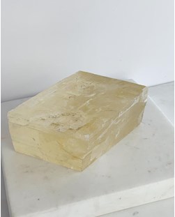 Pedra Calcita Ótica Amarela Bruta 620g