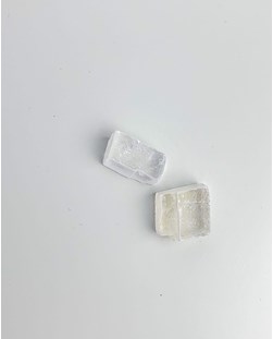 Pedra Calcita Ótica branca bruta 10 a 19 gramas
