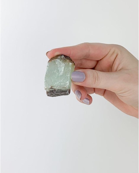 Pedra Calcita Verde Bruta 19 a 35 gramas