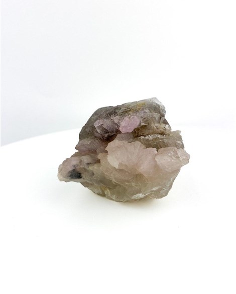 Pedra Canga Rosa com Quartzo Bruto 197 gramas