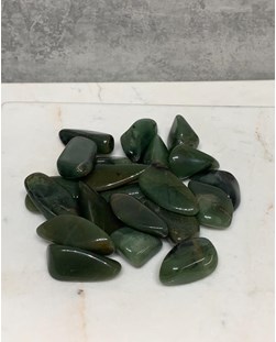 Pedra Chert Verde Rolado5 a 7 gramas