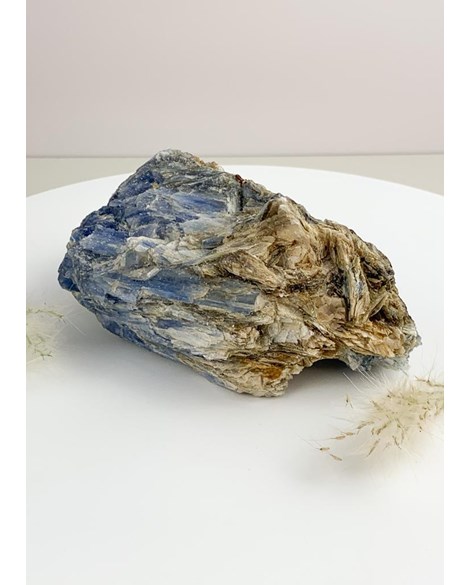 Pedra Cianita Azul Bruta 513 a 528 gramas aprox.