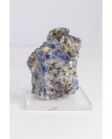 Pedra Cianita Azul na Base Acrilica 367 gramas