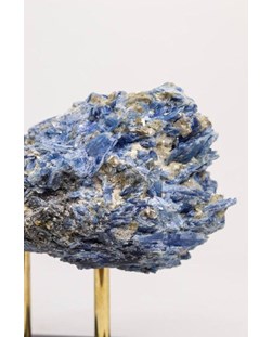 Pedra Cianita Azul na Base de Vidro 2,669 Kg