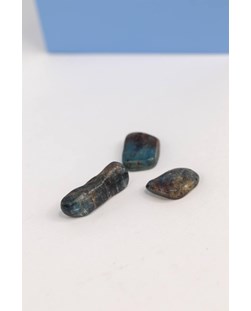 Pedra Cianita Azul Rolada 2 6 gramas