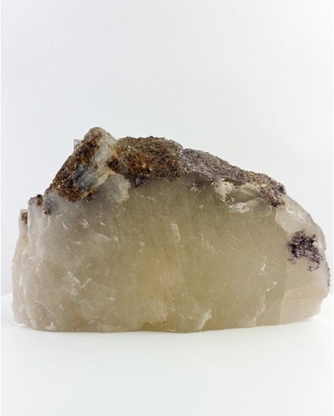 Pedra Citrino Natural com Inclusão de Lodolita e Mica Bruta 1,558kg