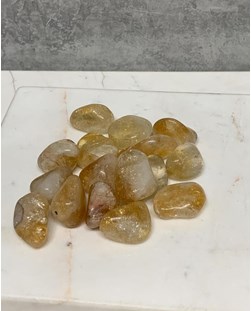 Pedra Citrino  Rolado 7 a 12 gramas
