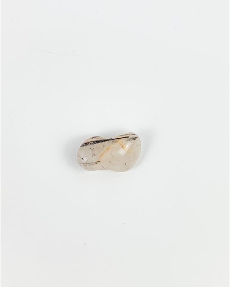 Pedra Cristal de Quartzo Grafitado rolado 11 a 19 gramas