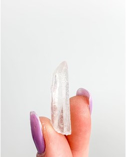 Pedra Cristal de Quartzo laser pontinha mini bruta 2,0 a 3,9 gramas