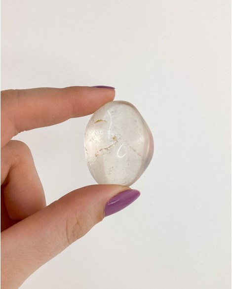 Pedra Cristal de Quartzo Rolado 32 a 40 gramas