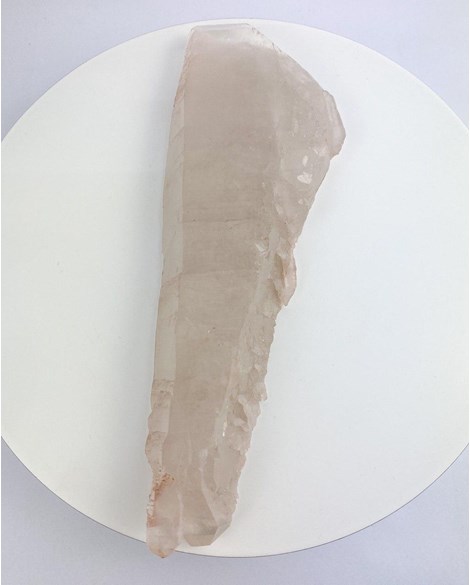 Pedra Cristal Formação Natural Biterminado Tubular 504 gramas