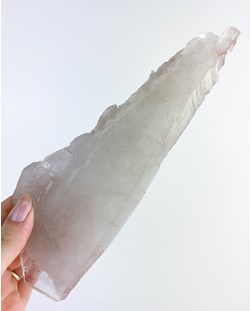 Pedra Cristal Formação Natural Biterminado Tubular 504 gramas