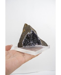 Pedra Drusa Ametista na Base Acrílica 304 gramas