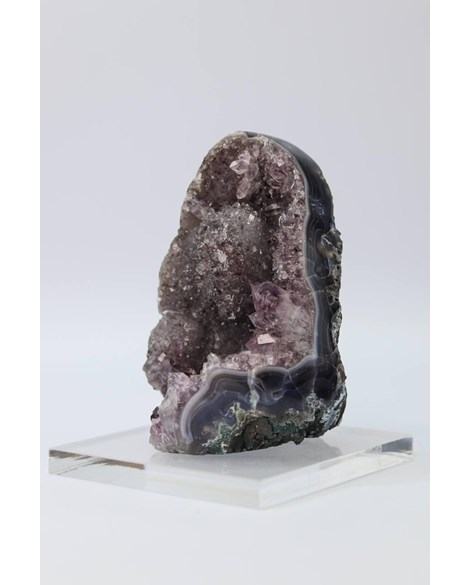 Pedra Drusa Ametista na Base Acrílica 684 gramas