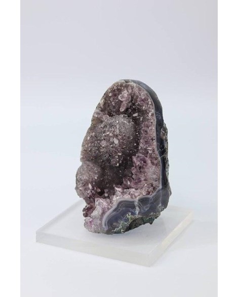 Pedra Drusa Ametista na Base Acrílica 684 gramas