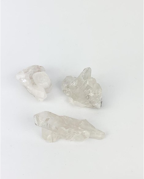 Pedra Drusa Cristal de Quartzo aglomerado bruto 45 a 65 gramas