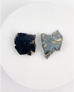 Pedra Especularita com Rutilo bruto 30 gramas