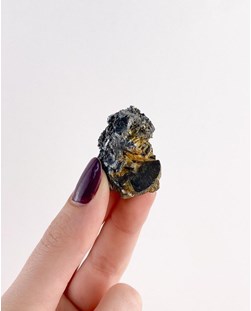 Pedra Especularita com Rutilo bruto 31 gramas