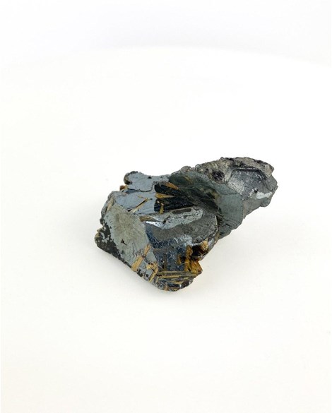 Pedra Especularita com Rutilo bruto 52 gramas