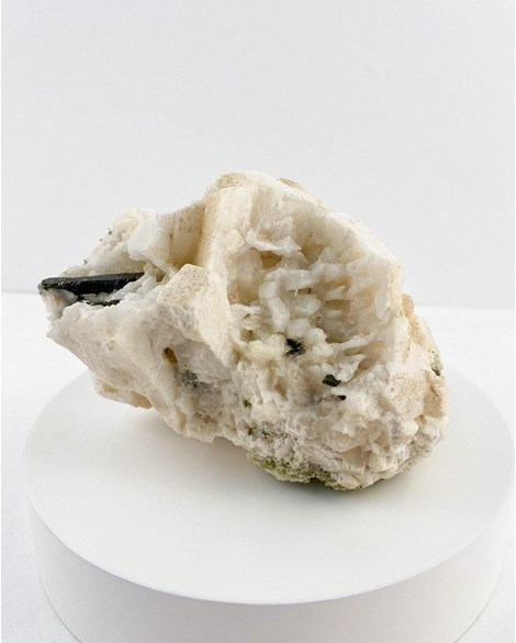 Pedra Feldspato Ortoclasio com Epídoto 558 gramas