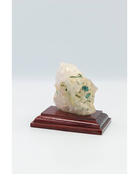Pedra Flor de Ametista com base madeira 120 gramas