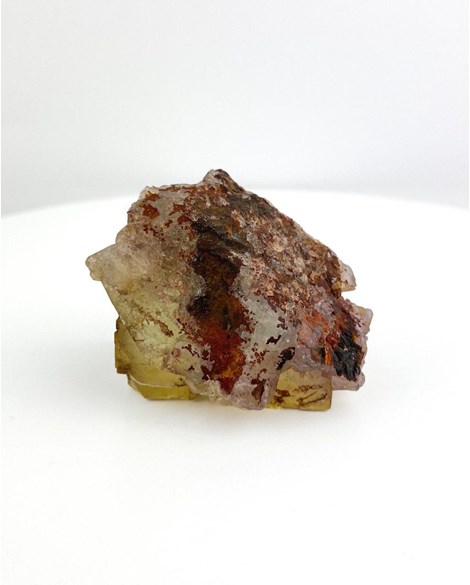 Pedra Fluorita Amarela bruta 126 gramas