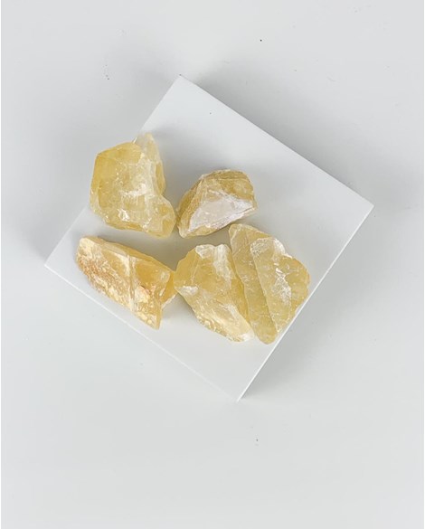 Pedra Fluorita Amarela bruta 18 a 24 gramas