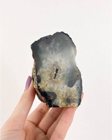 Pedra Geodo Ágata Natural 340 gramas