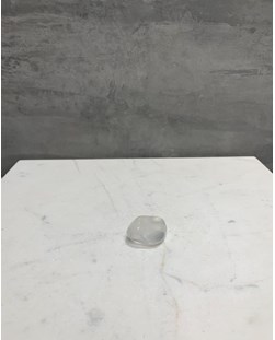Pedra Girassol Branco Quartzo Enevoado Rolado 8 a 10 gramas