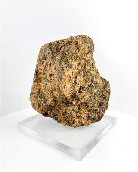 Pedra Granada Espessartita Grossulária na base Acrilica 1,038 kg